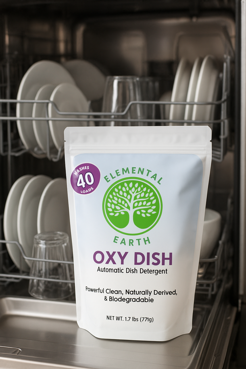 Elemental Earth Oxy-Dish Dishwasher Detergent