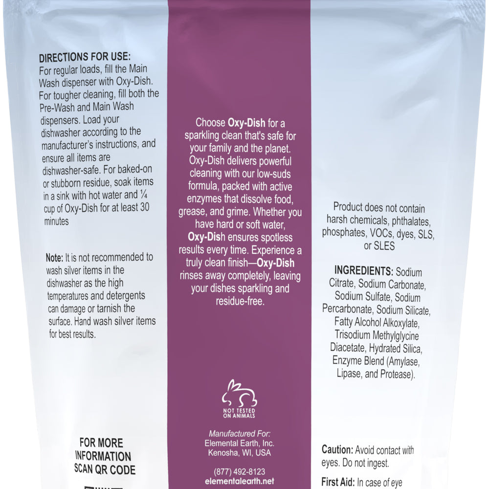 
                  
                    Elemental Earth Oxy-Dish Dishwasher Detergent
                  
                