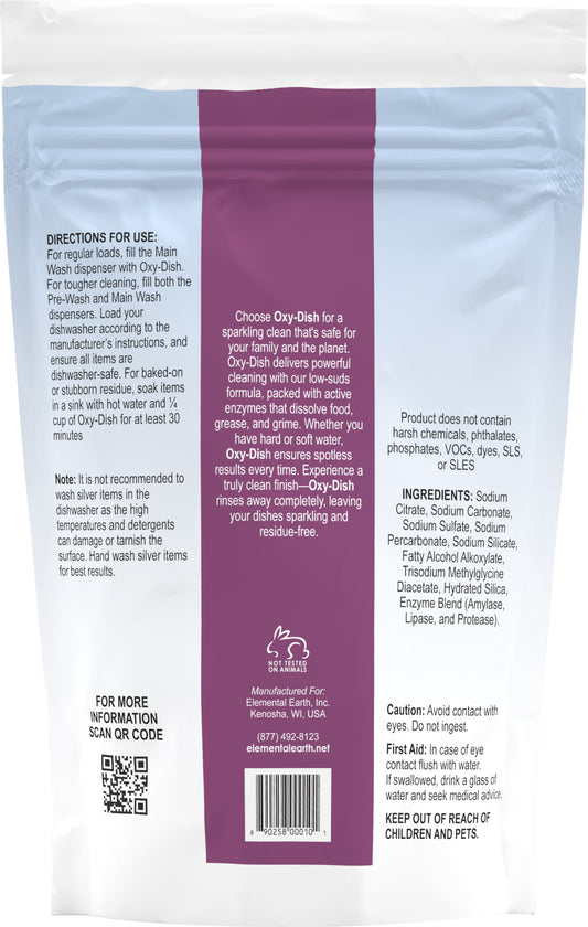 Elemental Earth Oxy-Dish Dishwasher Detergent