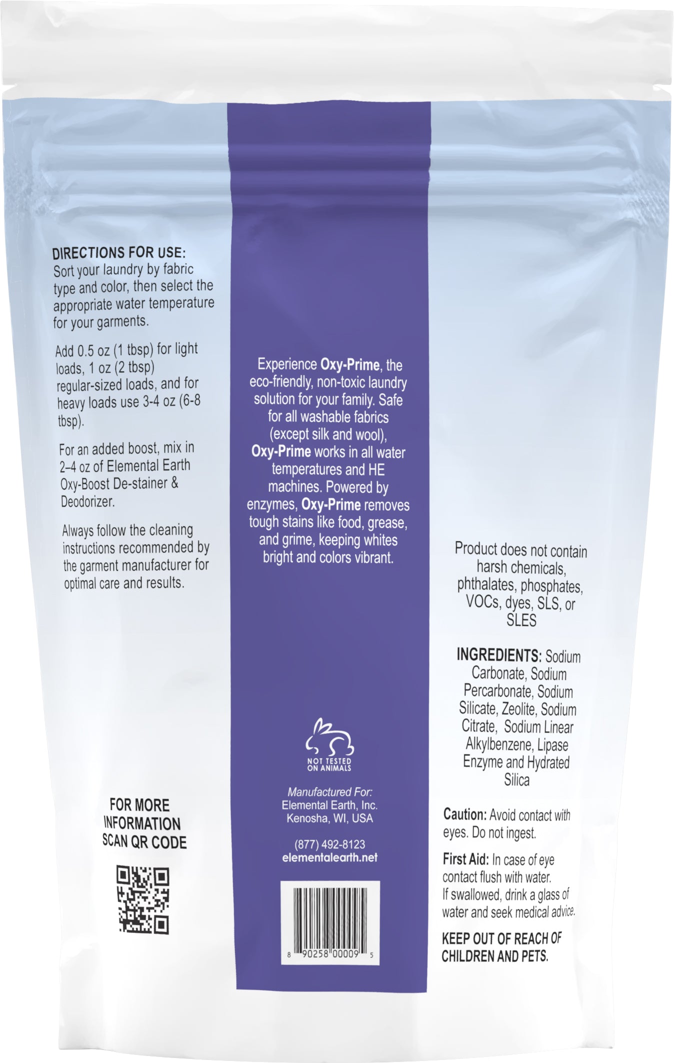 Elemental Earth Oxy-Prime Laundry Detergent