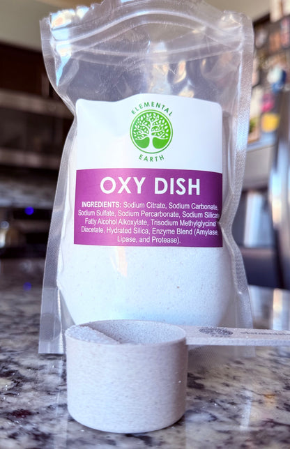 Elemental Earth Oxy Dishwasher Detergent – Eco Friendly Dish Cleaner Sample