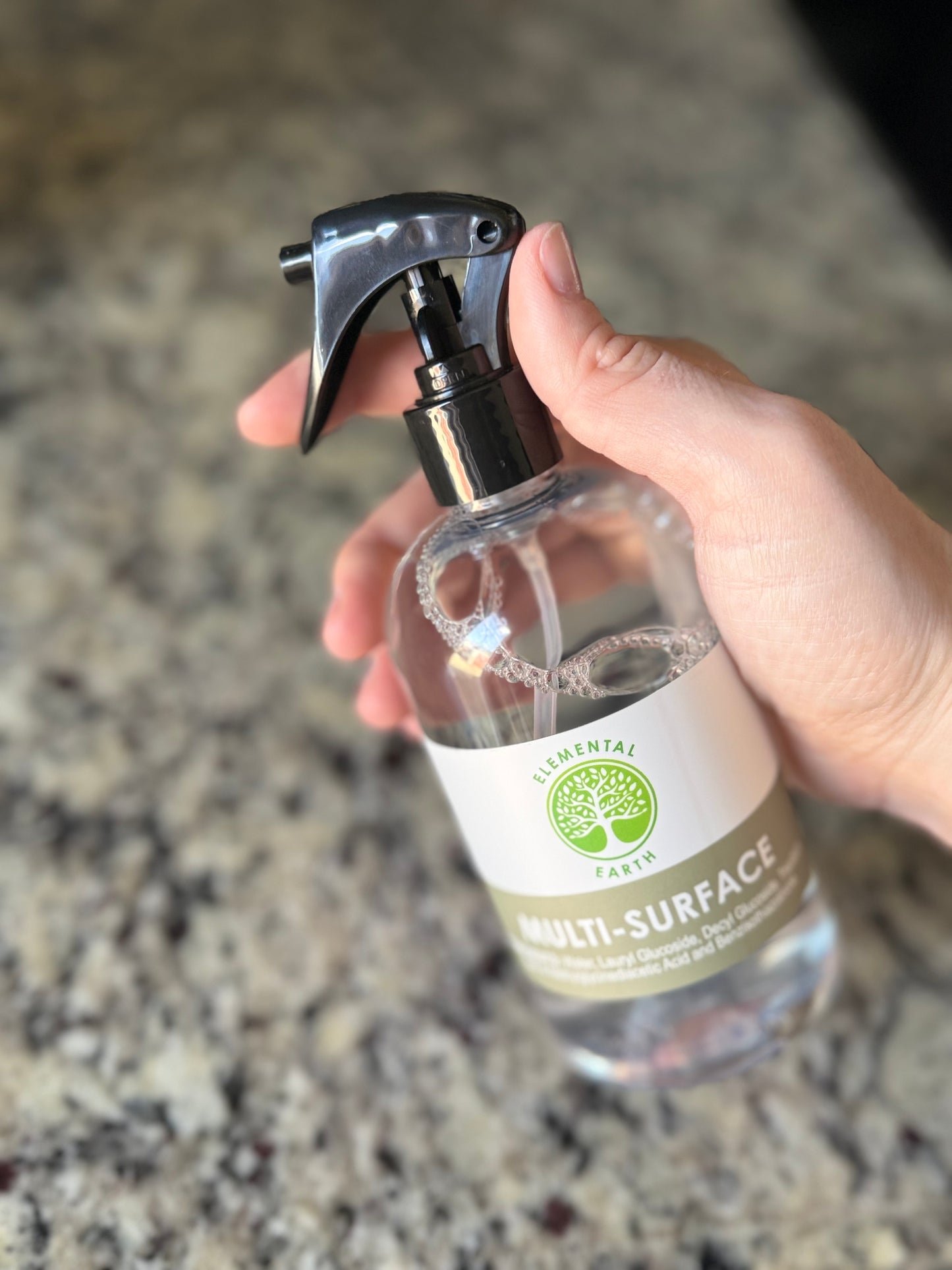 Elemental Earth Natural Multi Surface Cleaner – Eco Friendly All Purpose Spray 8oz