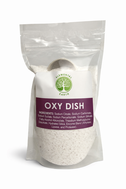 Elemental Earth Oxy Dishwasher Detergent – Eco Friendly Dish Cleaner Sample